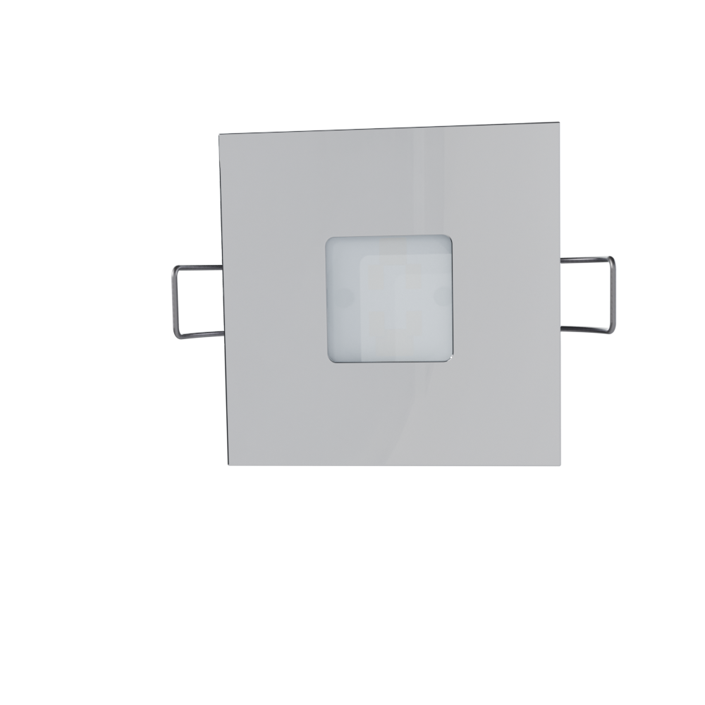 Sol 1.5 inch square modern regular chrome plated front #style_square modern regular chrome plated