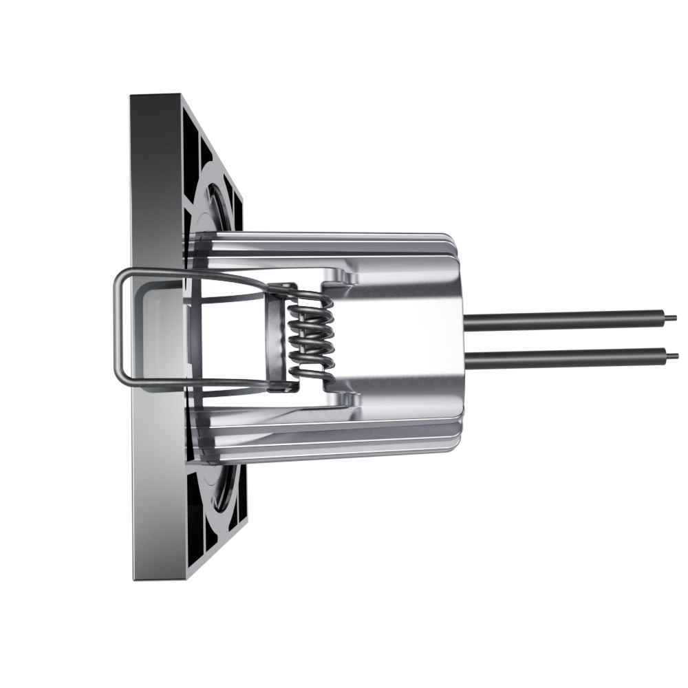 Sol 1.5 inch square modern regular chrome plated side #style_square modern regular chrome plated