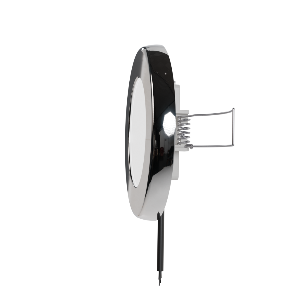 Vista 4 - 4 inch Marine LED Light Side #finish_classic chrome polished trim 316 ss