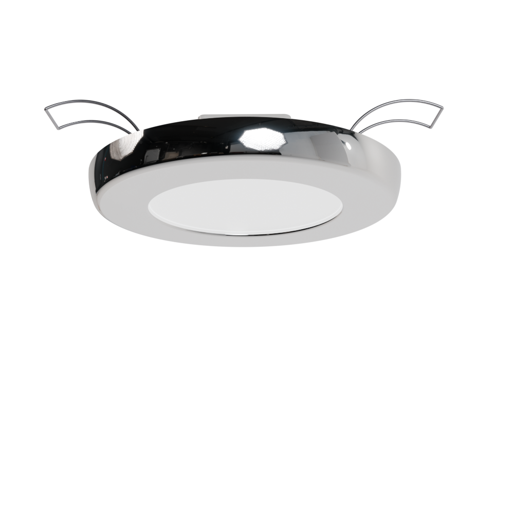 Vista 4 - 4 inch Marine LED Light Top #finish_classic chrome polished trim 316 ss