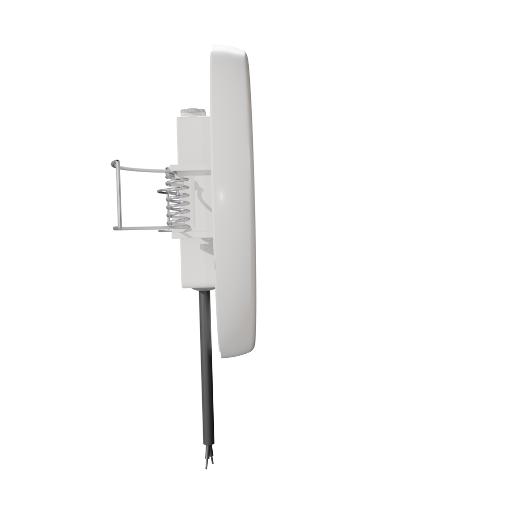 Vista 4 - 4 inch Marine LED Light White Side #finish_classic white powder coated trim 316 ss