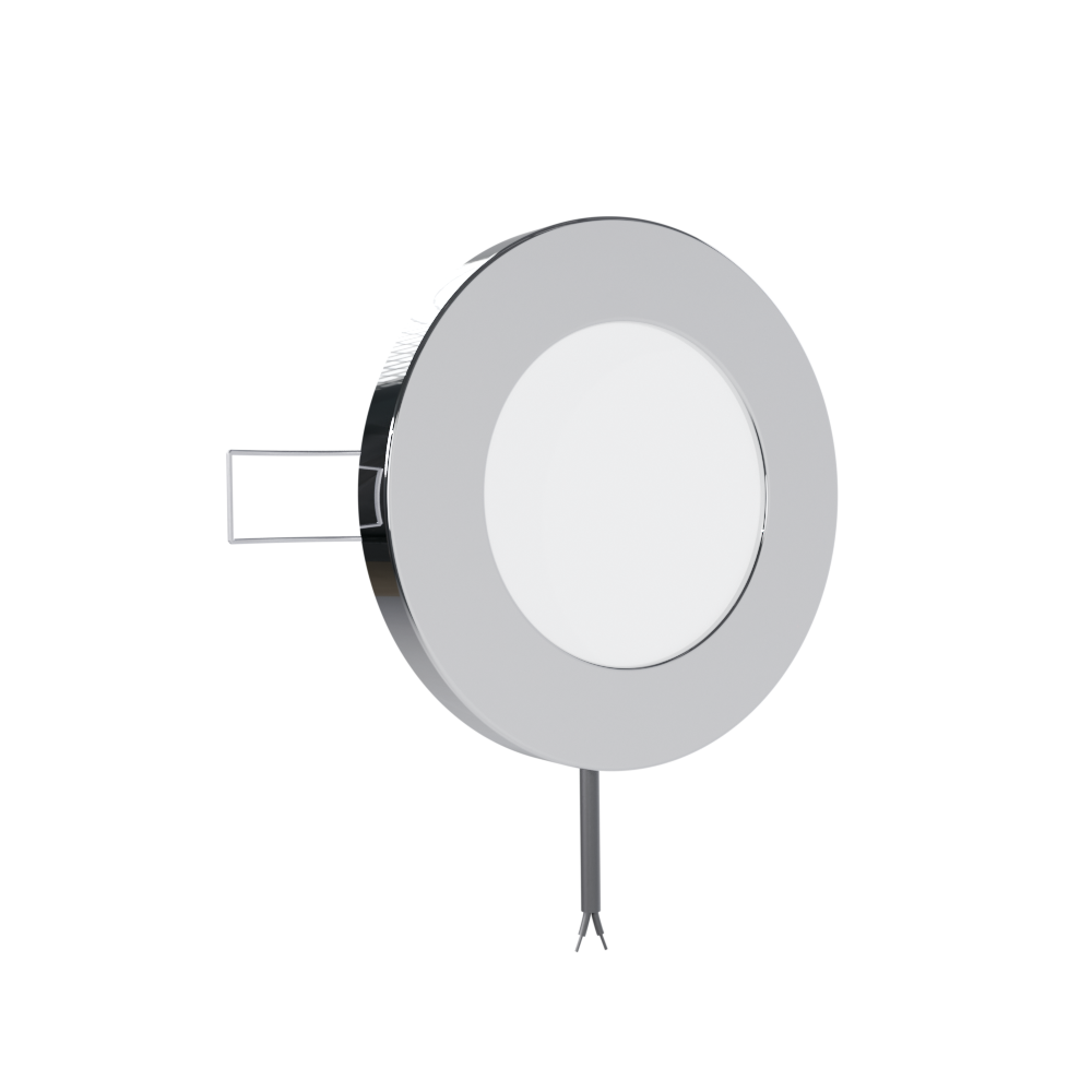Vista 4 - 4 inch Marine LED Light Front #finish_modern chrome polished trim 316 ss