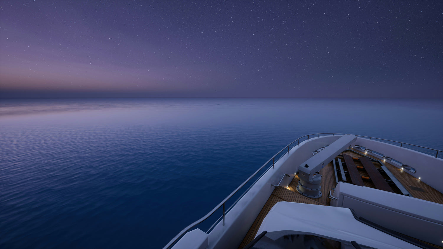 Boat at night