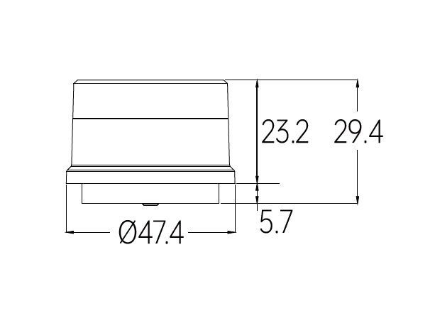 Microwave outdoor motion sensor IP67